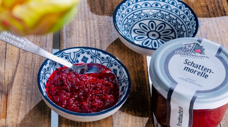 Brotaufstrich: Fruchtaufstrich Schattenmorelle